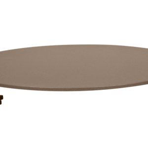 Muškátově šedý přídavný odkládací stolek Fermob Bellevie 36 cm  - Průměr36 cm- Deska Lakovaný hliník