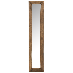 Dřevěné nástěnné zrcadlo J-line Reta 120 x 24 cm  - Výška120 cm- Šířka 24 cm