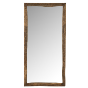 Dřevěné nástěnné zrcadlo J-line Reta 176 x 90 cm  - Výška176 cm- Šířka 90 cm