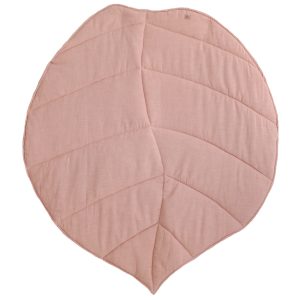 Moi Mili Světle růžová dětská hrací deka Leaf 120 x 110 cm  - Šířka110 cm- Délka 120 cm