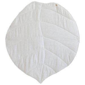 Moi Mili Bílá dětská hrací deka Leaf 120 x 110 cm  - Šířka110 cm- Délka 120 cm