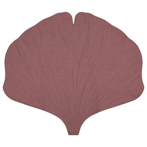 Moi Mili Růžová dětská hrací deka Ginkgo Leaf 110 x 120 cm  - Šířka120 cm- Délka 110 cm