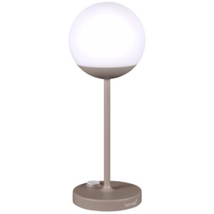 Muškátově šedá venkovní LED lampa Fermob MOOON! 41 cm  - Výška41 cm- Průměr 15 cm
