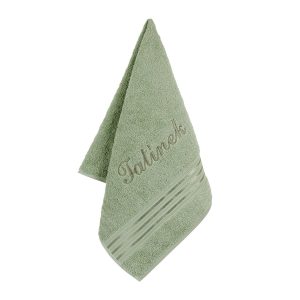 Bellatex Froté ručník s výšivkou Tatínek zelená  - Barvazelená-