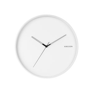 Karlsson 5807WH Designové nástěnné hodiny pr. 40 cm  - Barvabílá-
