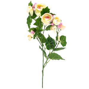Umělý svazek Begonie - květ a listy  - Barvazelená-