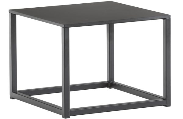 Pedrali Černý kovový konferenční stolek Code 40x40 cm  - Výška30 cm- Šířka 40 cm