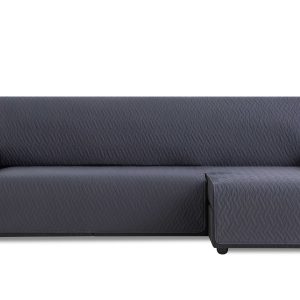 PovlečemeVás Nepropustný potah na rohovou sedačku pravý - tmavě šedý Délka: 280 cm  - Délka280 cm- Materiál Polyester