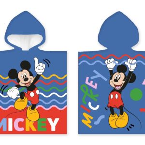 Carbotex Dětské pončo 50x110 cm - Veselý Mickey Mouse  - MateriálBavlna- Materiál Froté