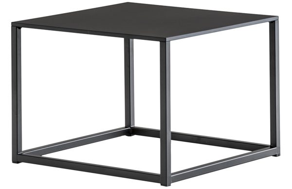 Pedrali Černý kovový konferenční stolek Code 50x50 cm  - Výška36 cm- Šířka 50 cm