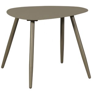 Hoorns Hnědozelený kovový zahradní odkládací stolek Aiwa 58 x 43 cm  - Vyžaduje montážAno- Výška 45 cm