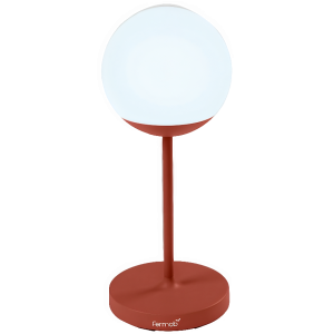 Zemitě červená venkovní LED lampa Fermob MOOON! 63 cm  - Výška63 cm- Průměr 25 cm