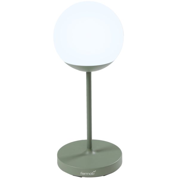 Kaktusově zelená venkovní LED lampa Fermob MOOON! 63 cm  - Výška63 cm- Průměr 25 cm