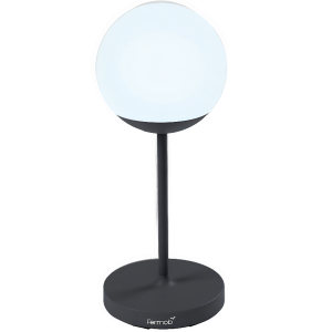 Antracitová venkovní LED lampa Fermob MOOON! 63 cm  - Výška63 cm- Průměr 25 cm