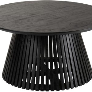 Černý dřevěný konferenční stolek J-line Vincenzo 80 cm  - Výška39