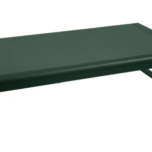 Tmavě zelený hliníkový zahradní konferenční stolek Fermob Bellevie 138 x 80 cm  - Výška36 cm- Šířka 138 cm