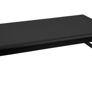Černý hliníkový zahradní konferenční stolek Fermob Bellevie 138 x 80 cm  - Výška36 cm- Šířka 138 cm