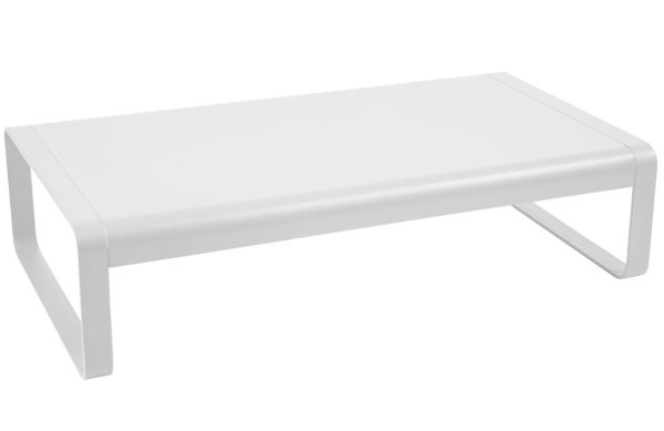 Bílý hliníkový zahradní konferenční stolek Fermob Bellevie 138 x 80 cm  - Výška36 cm- Šířka 138 cm
