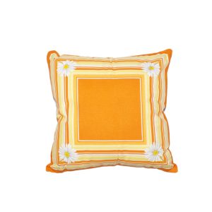 Forbyt Polštář 40x40 cm Kopretina oranžový  - barvaoranžová- Materiál 100% bavlna