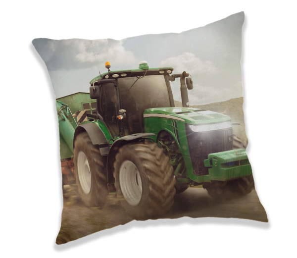 Jerry Fabrics s. r. o. Polštářek licenční 40x40 - Traktor Green  - MateriálPolyester- Rozměr 40 x 40 cm