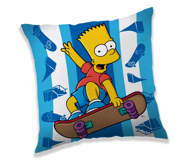 Jerry Fabrics s. r. o. Polštářek licenční 40x40 - Bart Skater  - MateriálPolyester- Rozměr 40 x 40 cm