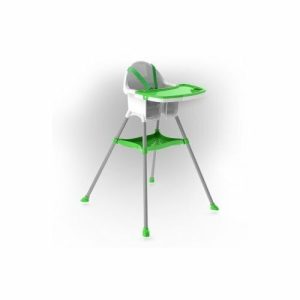 DOLONI Dětská jídelní židlička bílo-zelená  - Barvazelená-