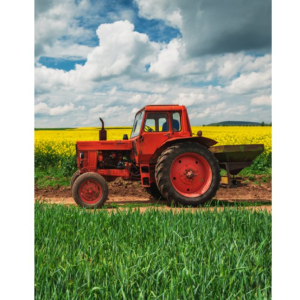 TipTrade Bavlněný froté ručníček 30x50 cm - Červený traktor  - MateriálBavlna- Materiál Froté