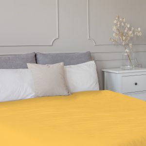 TipTrade Prostěradlo Jersey MAKO 90x200 cm - Sytě žluté  - MateriálBavlna- Materiál Jersey