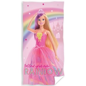 Carbotex Bavlněná froté osuška 70x140 cm - Barbie růžový svět  - MateriálBavlna- Materiál Froté