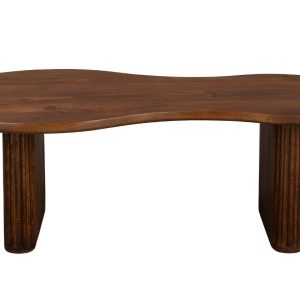 Hnědý dřevěný konferenční stolek DUTCHBONE TILON 110 x 60 cm  - Výška40 cm- Šířka 110 cm