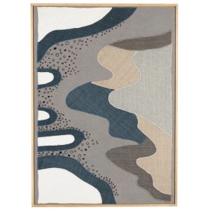 Abstraktní tkaný obraz ZUIVER COASTAL 104 x 68 cm  - Výška104 cm- Šířka 68 cm