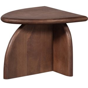 Hoorns Hnědý dřevěný odkládací stolek Manas 50 x 50 cm  - Vyžaduje montážAno- Výška 40 cm