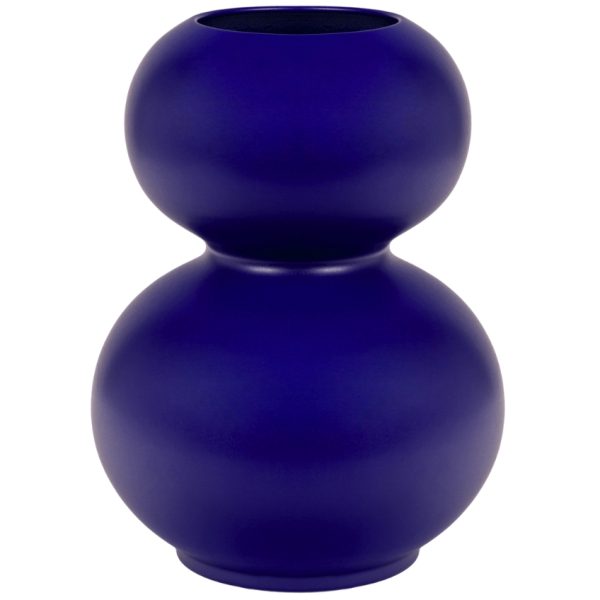 Noo.ma Modrá keramická váza Tuga 30 cm  - Výška30 cm- Šířka 22 cm