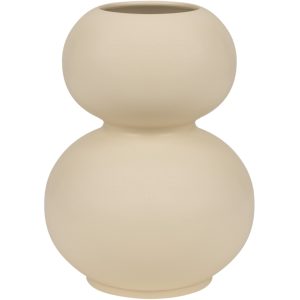 Noo.ma Béžová keramická váza Tuga 30 cm  - Výška30 cm- Šířka 22 cm