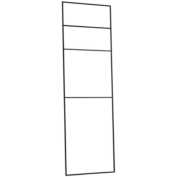 Noo.ma Černý kovový věšák Tows 190 x 60 cm  - Výška190 cm- Šířka 60 cm