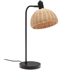 Černá kovová stolní lampa Kave Home Damila  - Výška56 cm- Šířka 31