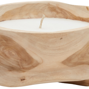 Dřevěná svíčka Kave Home Maelia 25 cm  - Výška13 cm- Průměr 25 cm