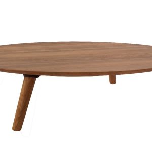Dřevěný konferenční stolek RAGABA CONTRAST OVO 110 x 70 cm  - Výška31 cm- Šířka 110 cm