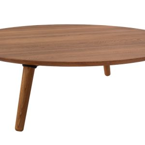 Dřevěný konferenční stolek RAGABA CONTRAST SLICE 100 cm  - Výška31 cm- Průměr 100 cm