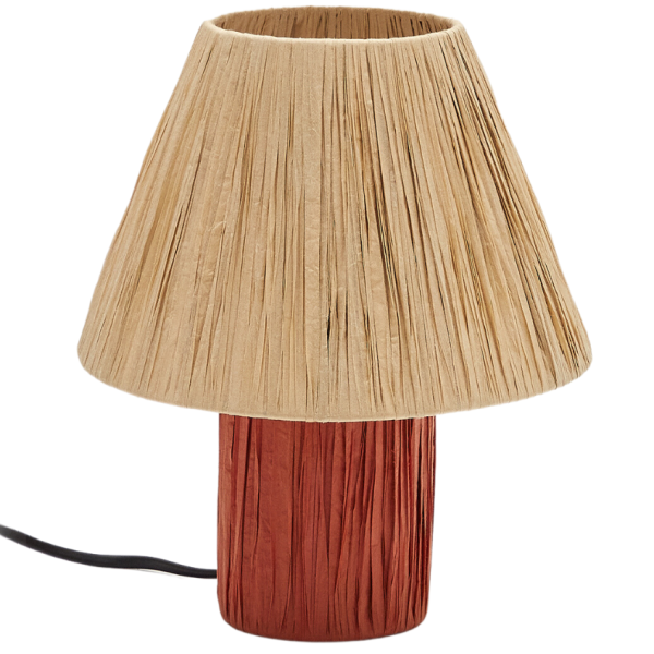 Stolní lampa Kave Home Pulmi  - Celková výška25 cm- Výška stínidla 13 cm