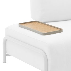 Malý dubový odkládací stolek Kave Home Compo 54 x 21 cm  - Výška3 cm- Šířka 21 cm