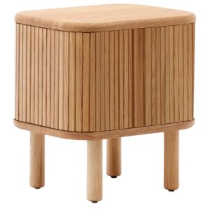 Dřevěný noční stolek Kave Home Mailen 50 x 40 cm  - Výška55 cm- Šířka 50 cm