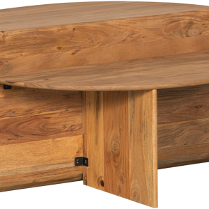 Hoorns Dřevěný konferenční stolek Jesow 90 cm  - Výška45 cm- Šířka 90 cm