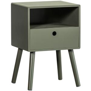 Hoorns Zelený lakovaný noční stolek Zyzo 36 x 30 cm  - Výška53 cm- Šířka 36 cm