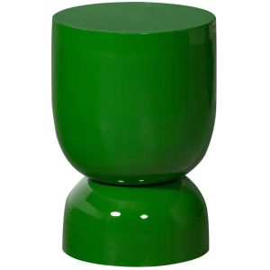 Hoorns Zelený kovový odkládací stolek Lakleh 30 cm  - Výška47 cm- Šířka 32 cm