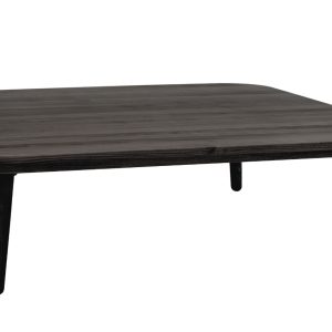 Tmavě šedý dřevěný konferenční stolek RAGABA CONTRAST TETRA 110 x 110 cm  - Výška31 cm- Šířka 110 cm