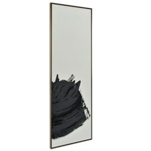 Černobílý abstraktní obraz Miotto Isania Dark 150 x 50 cm  - Šířka50 cm- Výška 150 cm