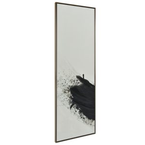 Černobílý abstraktní obraz Miotto Isania Light 150 x 50 cm  - Šířka50 cm- Výška 150 cm