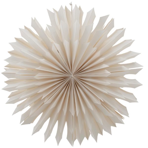 Bílá papírová závěsná dekorace Bloomingville Pax 55 cm  - Průměr55 cm- Hloubka 20 cm