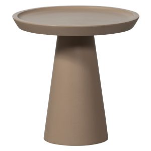 Hoorns Hnědý dřevěný odkládací stolek Elvira 45 cm  - Výška45 cm- Šířka 45 cm